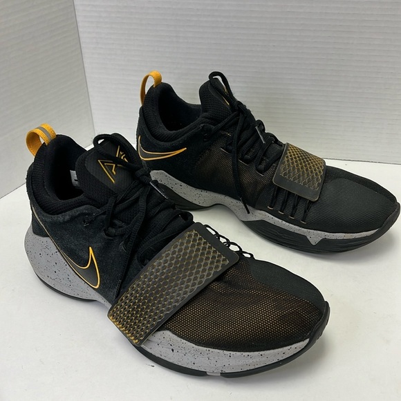 Nike PG 1 Black University Gold 878627-006 - Picture 3 of 8